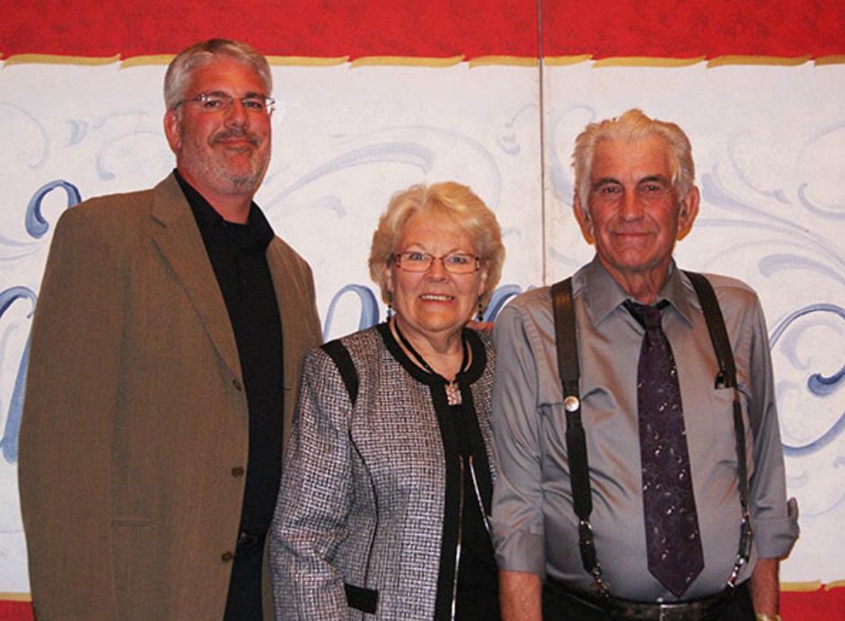 Lauraine with son Brian and husband Wayne at Scandinavian-American Hall of Fame Induction